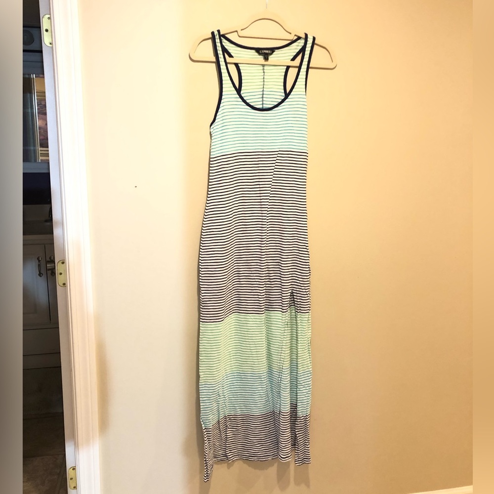 Express Maxi Casual Racerback Dress Size Medium - Picture 2 of 9